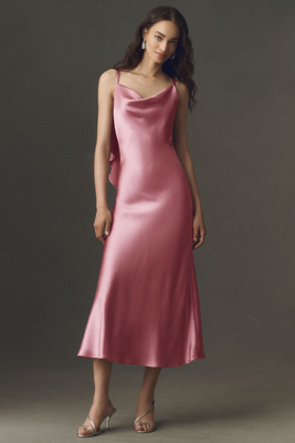 Blair Cowl-Neck Slip Maxi Dress