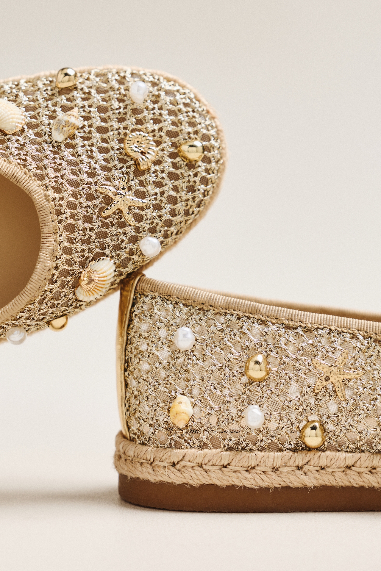 Dolce Vita Ralph Raffia Shell Mary Jane Flats