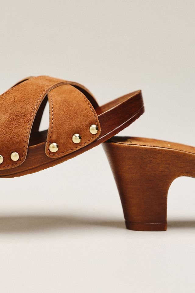 Dolce Vita Averia Retro Wooden Heeled Sandals | Anthropologie
