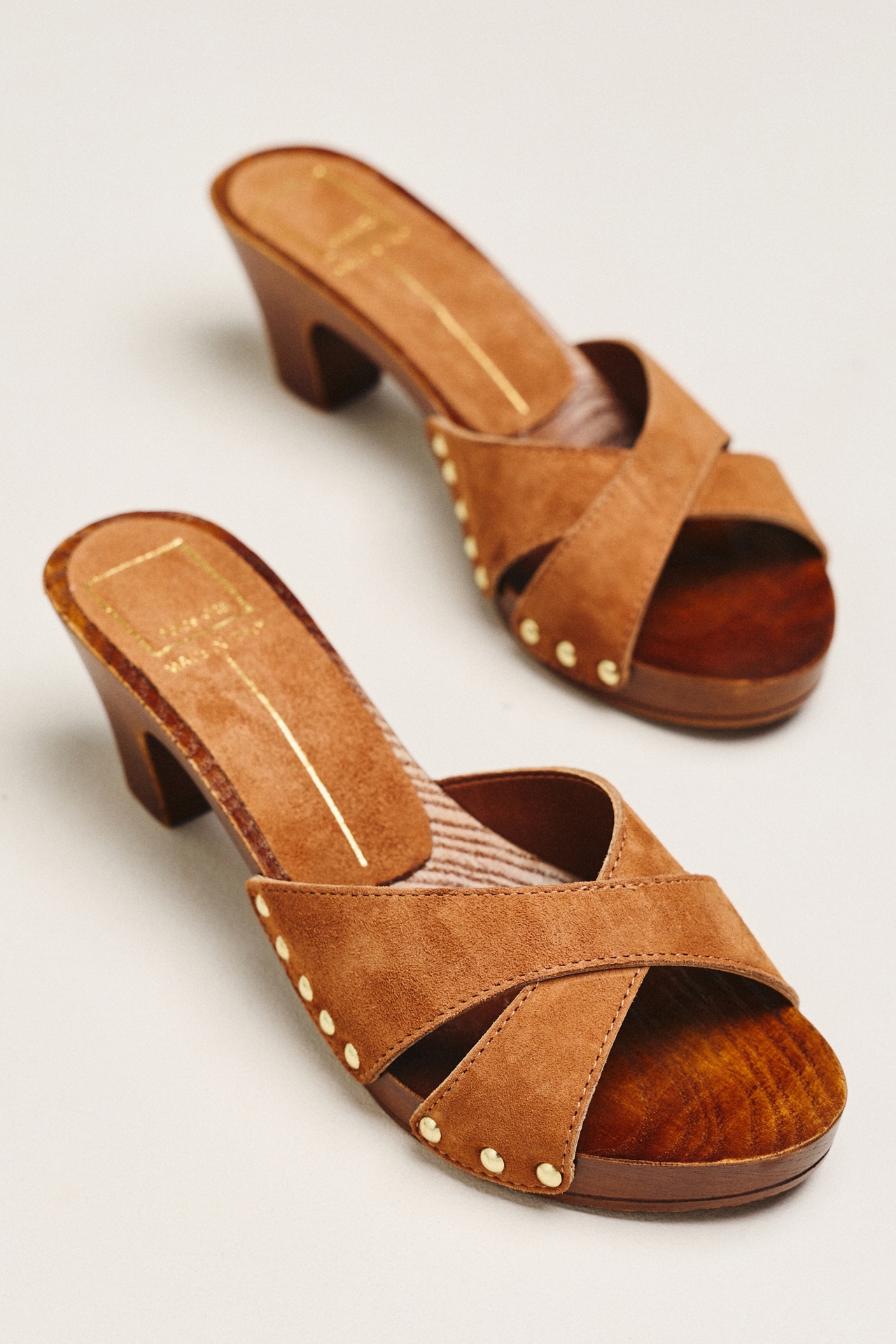 Dolce Vita Averia Retro Wooden Heeled Sandals