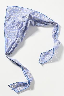 New! Anthropologie-Floral Crochet Hair Scarf NWT Anthropologie Daisy Floral Crochet Hair Scarf | eBay main image 4