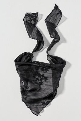 Anthropologie Botanical hair scarf in black Botanical Hair Scarf | Anthropologie main image 2