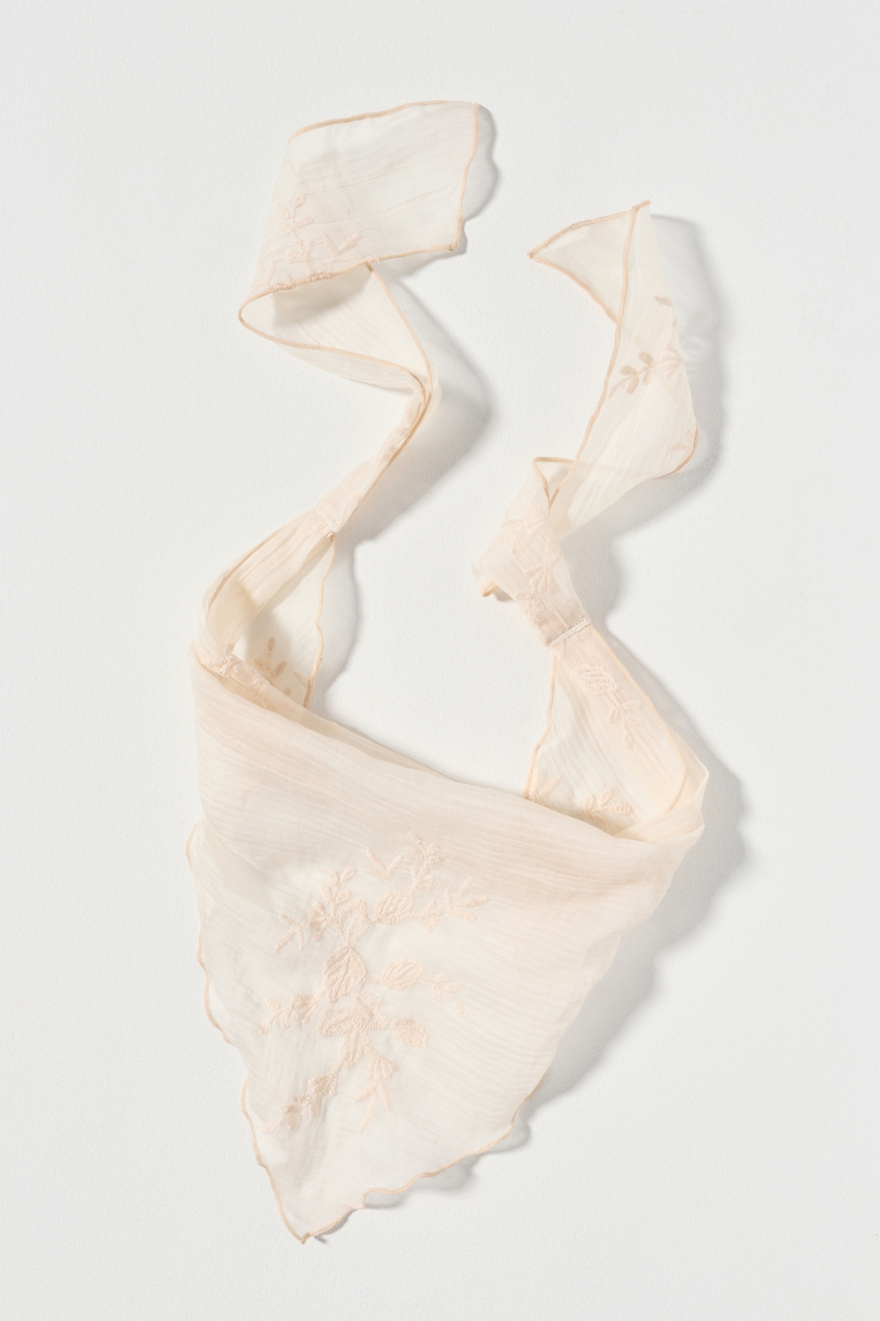 By Anthropologie Sheer Floral Hair Scarf