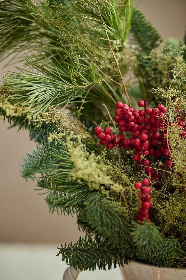 Fresh Sweet Annie, Canella + Evergreen Bouquet #1