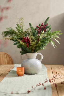 Fresh Sweet Annie, Canella + Evergreen Bouquet