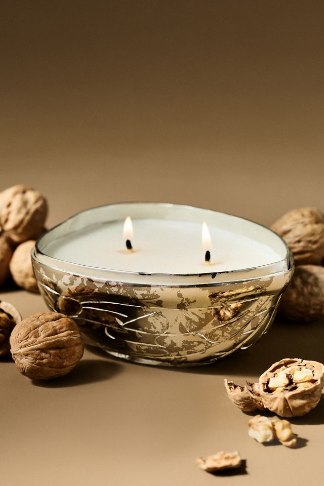 Metal Walnut Gourmand Sugared Walnut & Spice Figural Candle #1