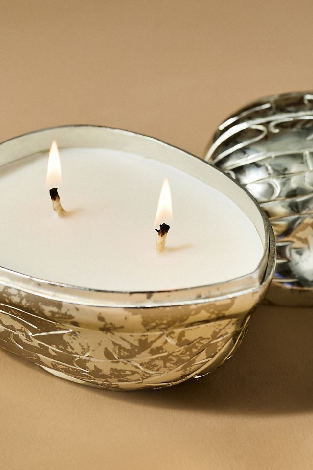 Metal Walnut Gourmand Sugared Walnut & Spice Figural Candle #2