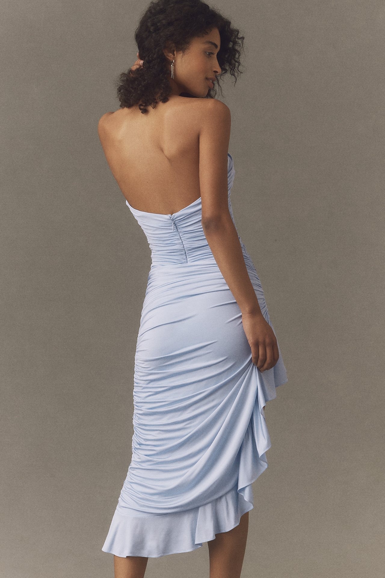 Ronny Kobo Pearlina Asymmetrical Mini Dress