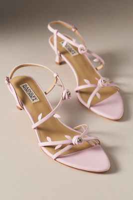Badgley Mischka Orland Slingback Kitten Heel Sandals 
