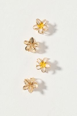 Mini Fleur Claw Clips, Set of 4