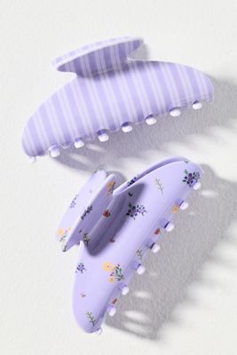 Anthropologie Hand Painted Claw Clip Set Aimee Claw Hair Clip Set | Anthropologie main image 4