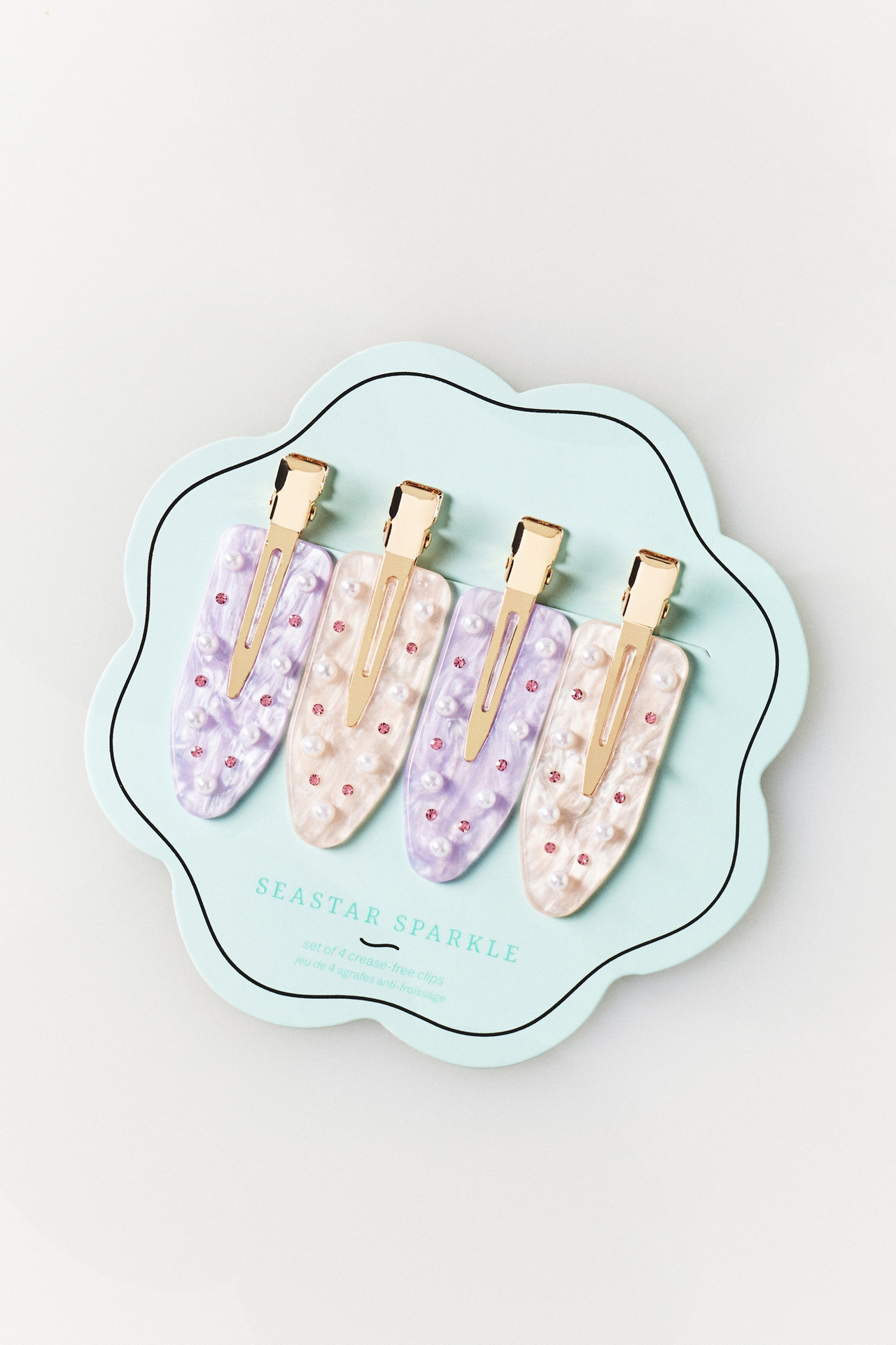 Set of 4 Crease-Free Clips