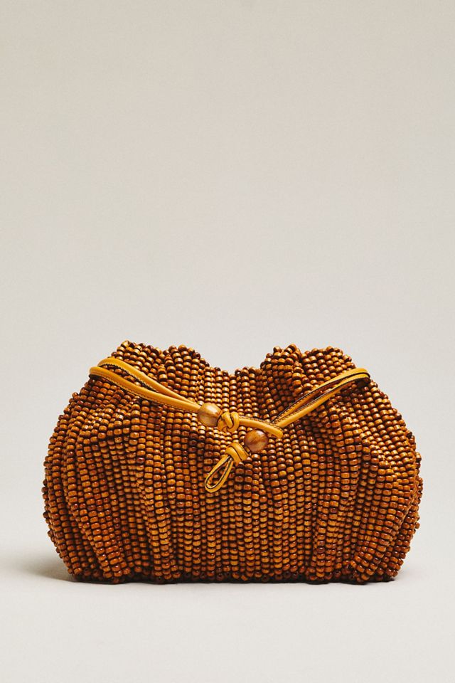 Celandine Beaded Cinched Clutch Bag #1