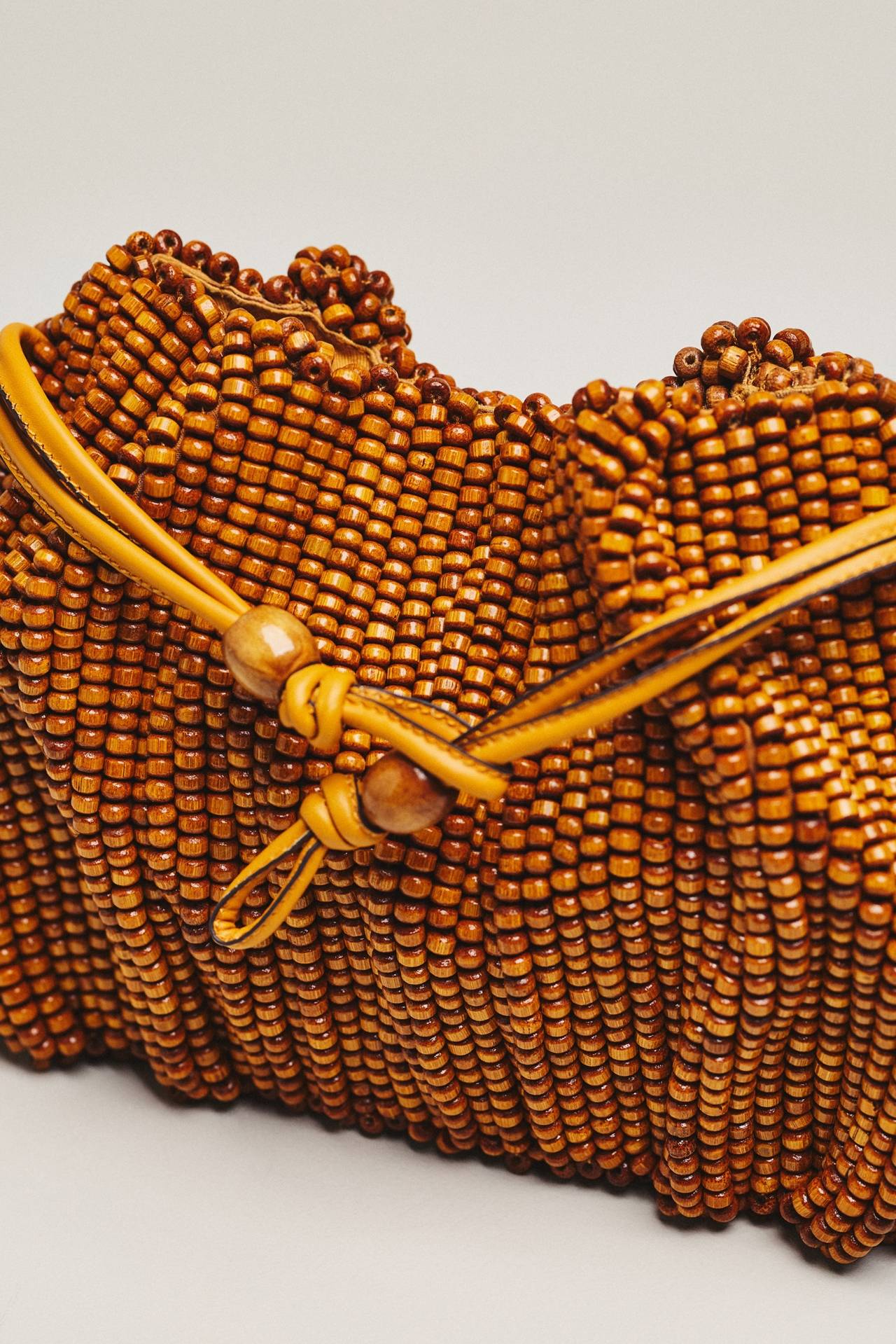 Celandine Beaded Cinched Clutch Bag
