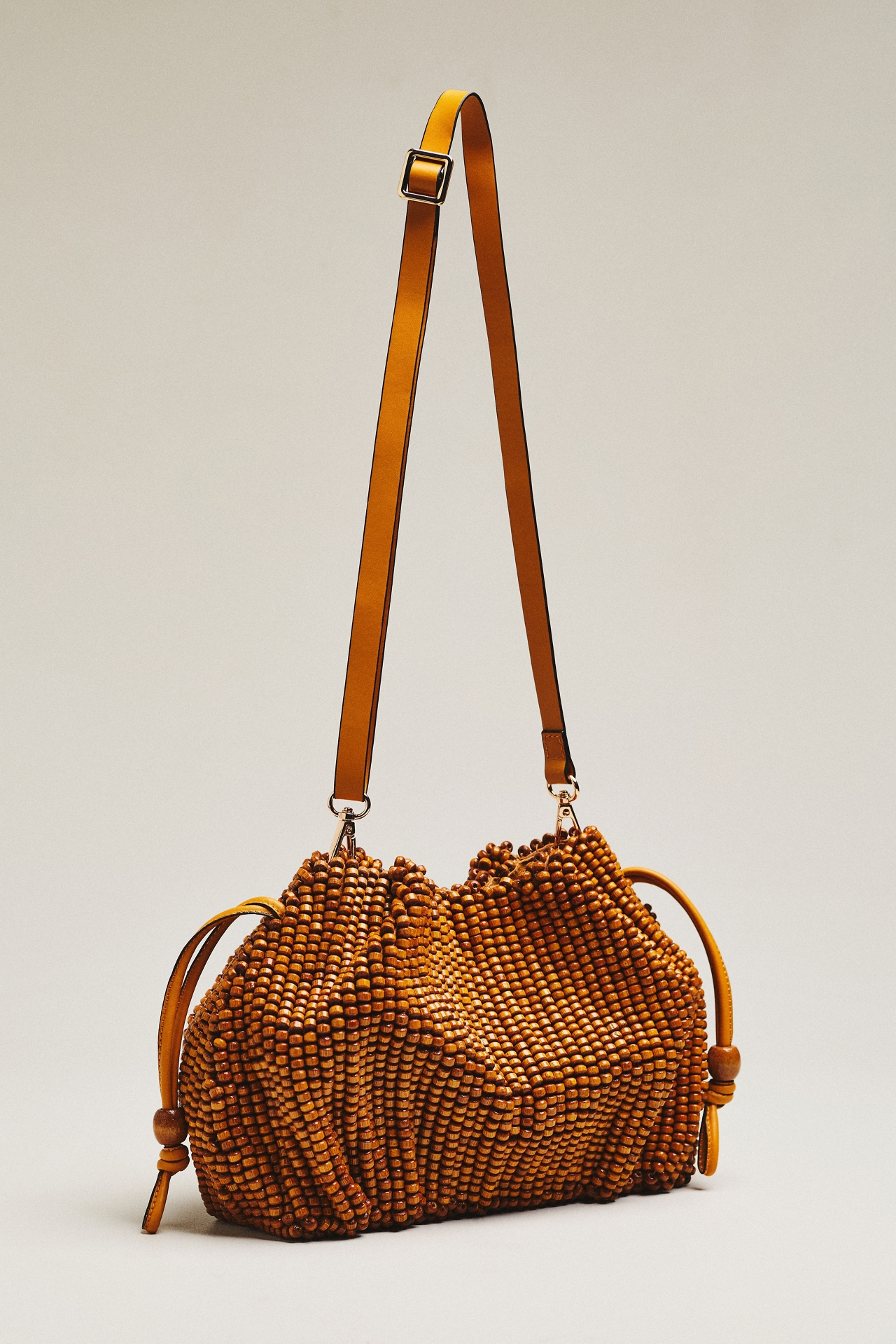 Celandine Beaded Cinched Clutch Bag