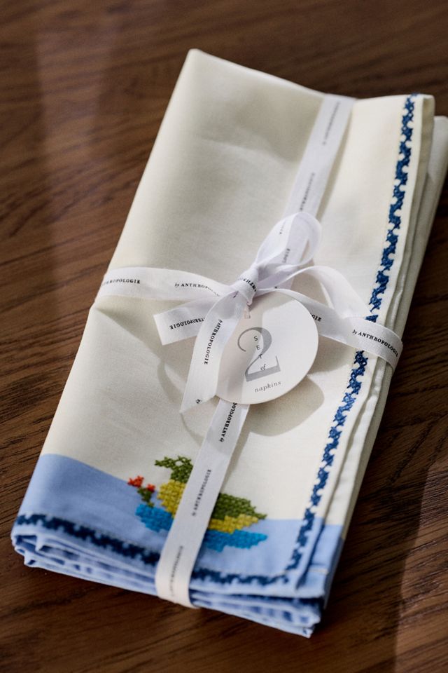 Giulietta Embroidered Napkins, Set of 2 #2