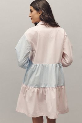 maeve long-sleeve 3d bows asymmetrical mini dress Maeve Long-Sleeve 3D Bows Asymmetrical Mini Dress