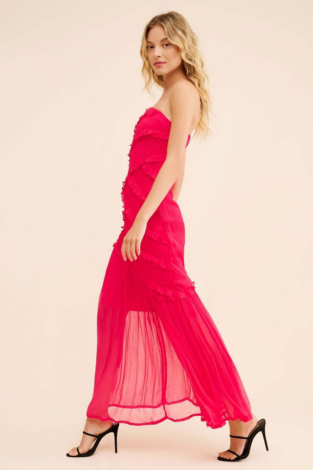 Vineet Bahl Strapless Chiffon Gown #2