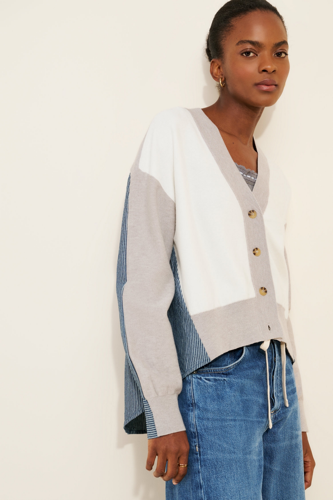 Dolan Mix Media Oversized Cardigan