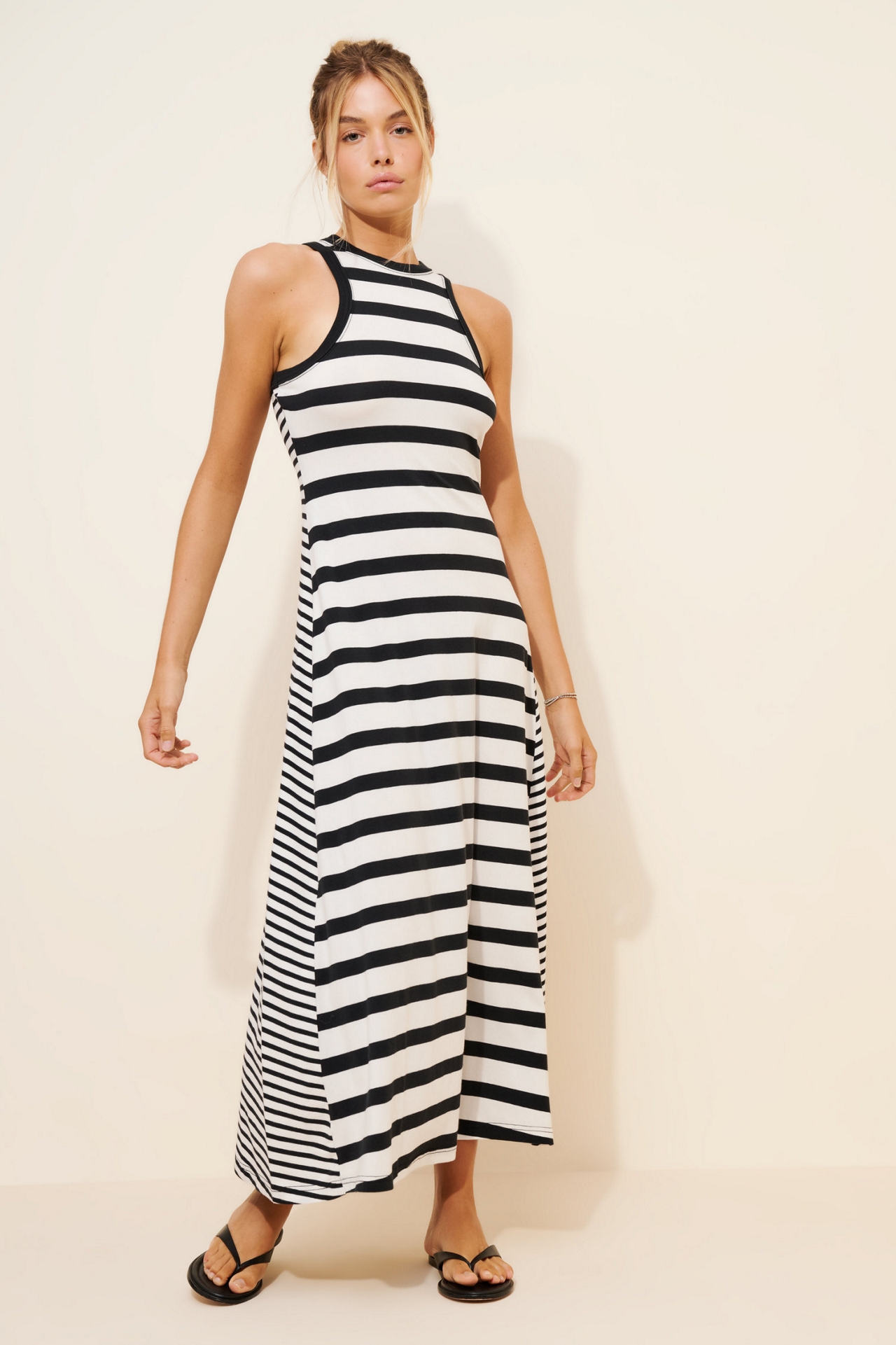 Daily Practice by Anthropologie Mixed Print Knit Midi Dress