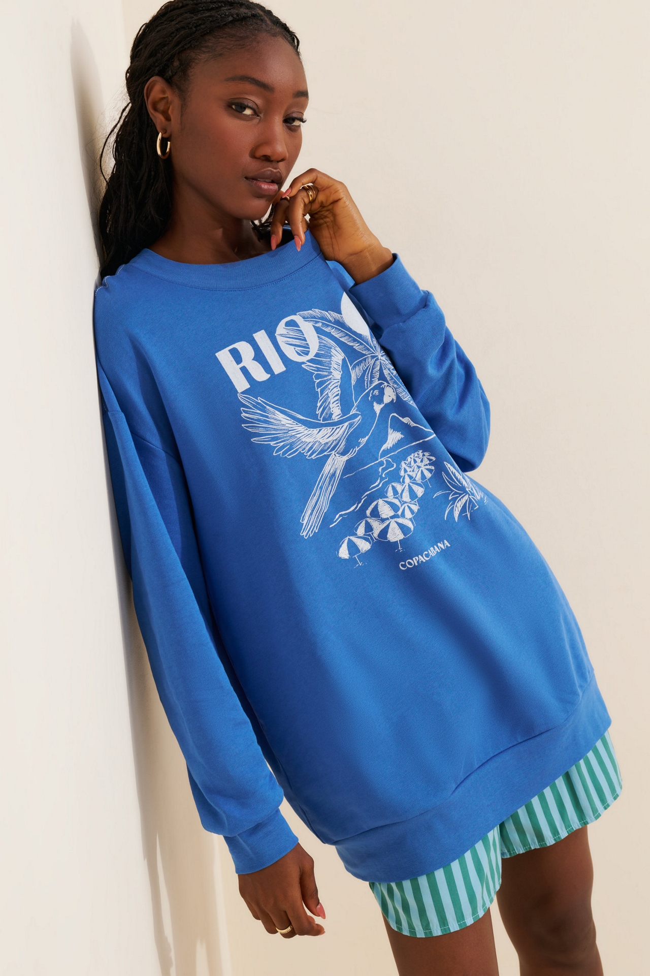 FARM Rio Graphic Long Sweatshirt
