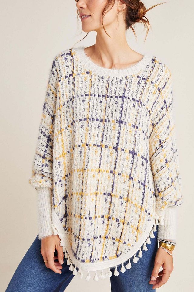 Raga Dulce Pommed Knit Poncho #2