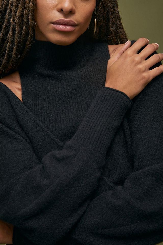 Cashmere Surplice Knit Sweater #2