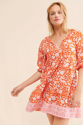 SZ Blockprints Priya Mini Dress | Anthropologie
