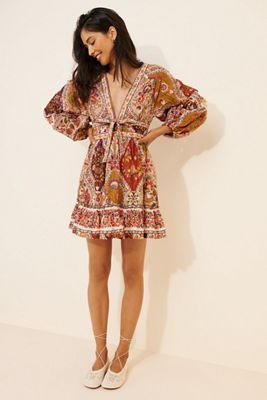 FARM Rio Romantic Nature Mini Dress
