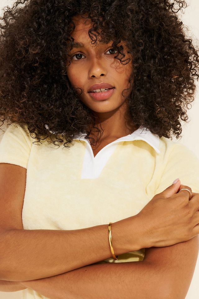 Daily Practice by Anthropologie Team Spirit Short-Sleeve Polo