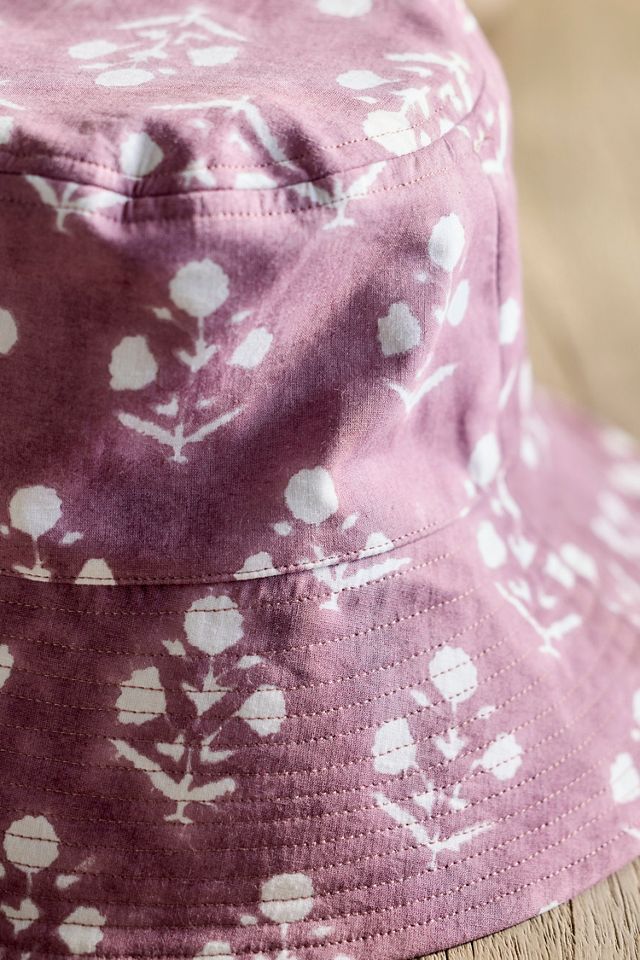 Block Print Cotton Bucket Hat #1