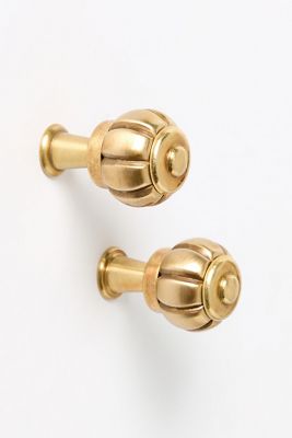 Eloise Brass Knob, Set of 2