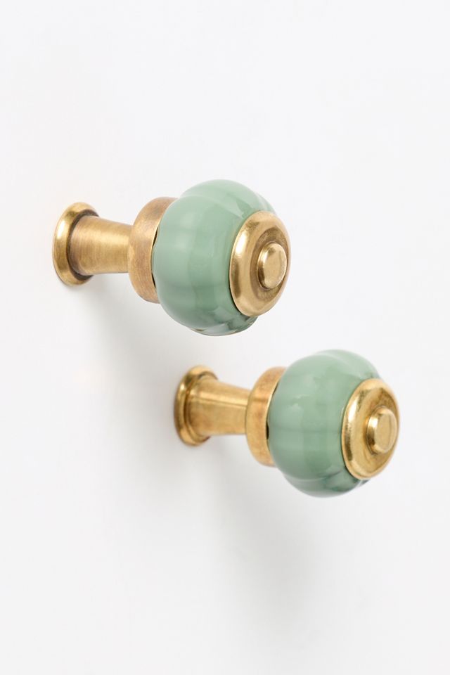 Pomello Eloise in Ottone, Set di 2 #1