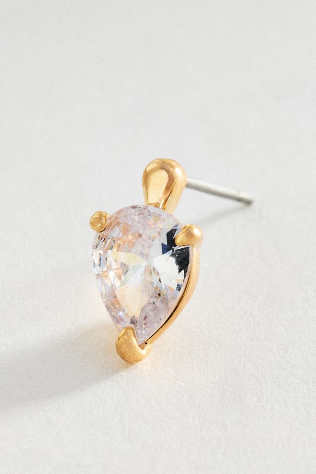 Teardrop Crystal Stud Earrings #1