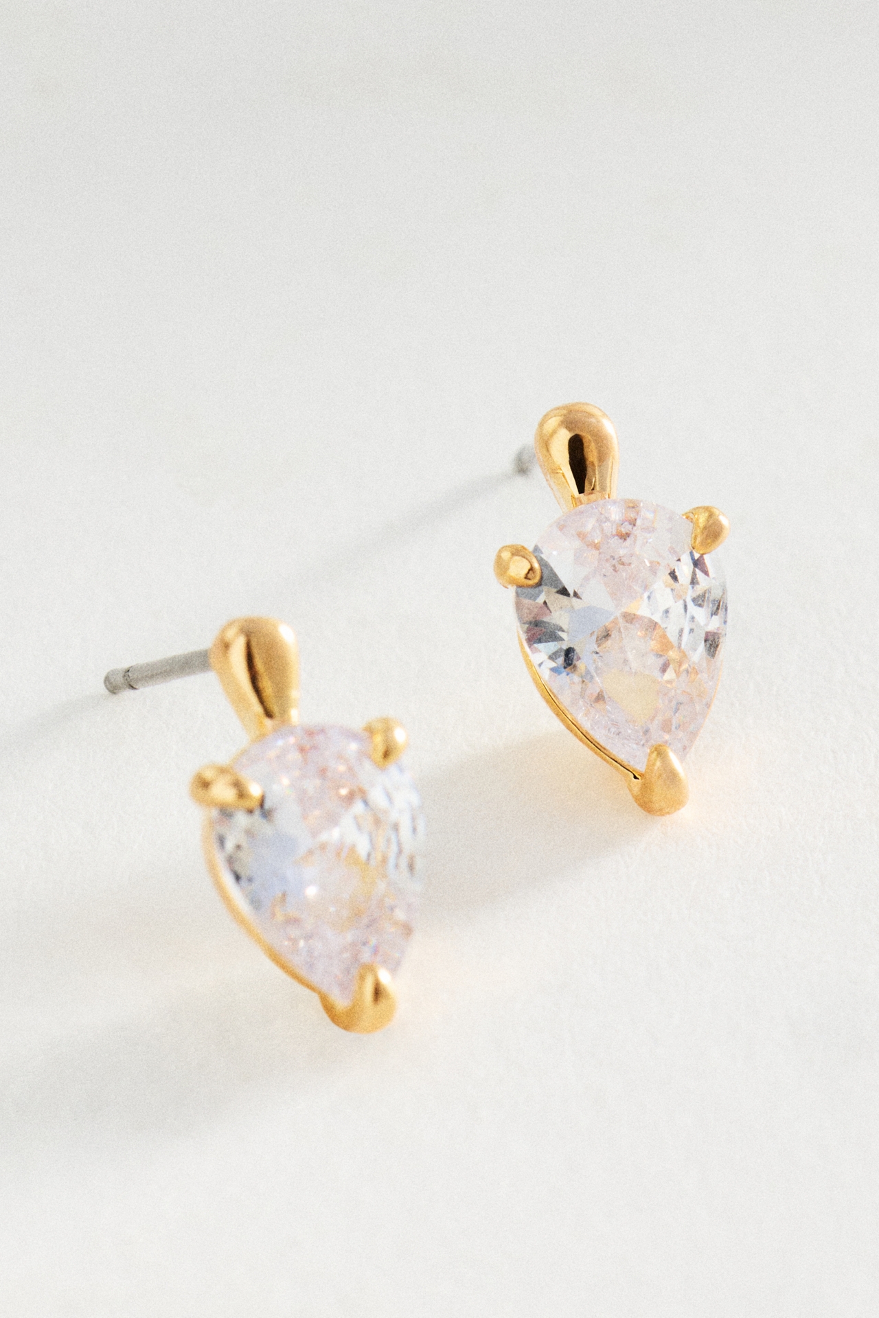 Teardrop Crystal Stud Earrings