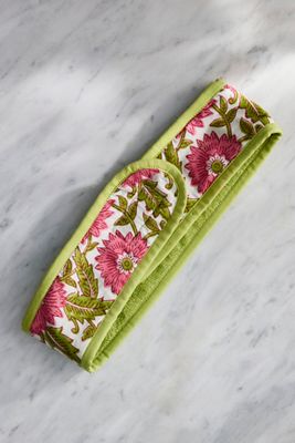 Block Print Floral Spa Headband