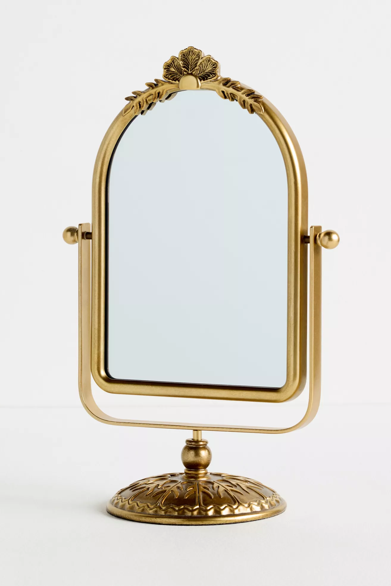 Eloise Flourish Pivoting Arched Vanity Mirror
