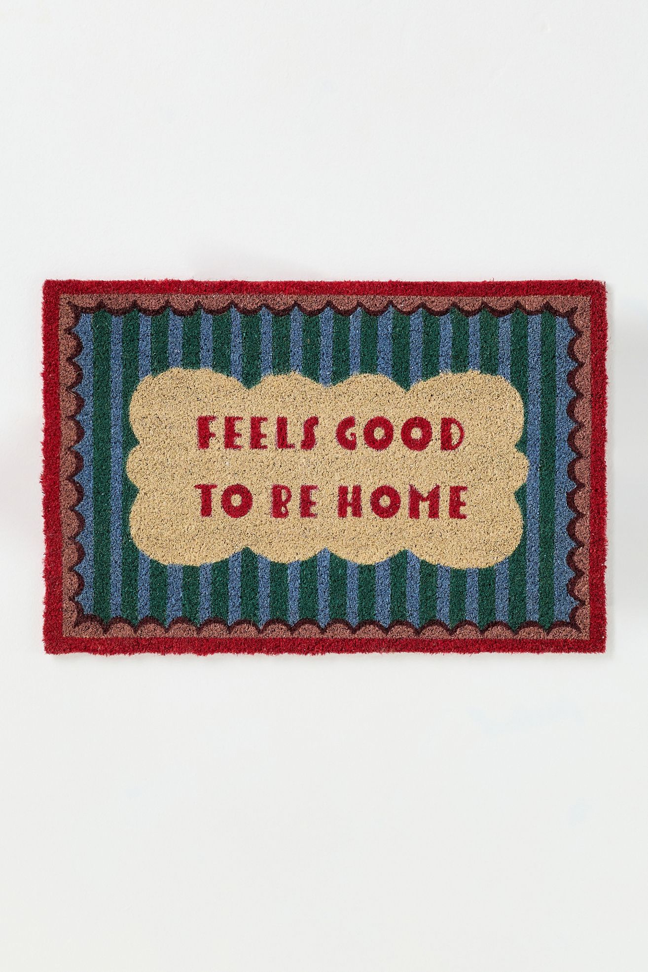 Feels Good to Be Home Coir Printed Doormat - Pink, 20"X30"