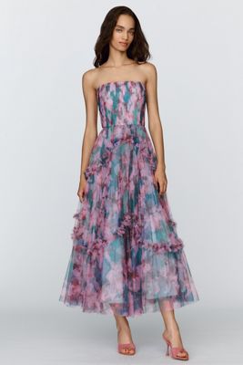 Hutch Strapless Bustier Maxi Dress