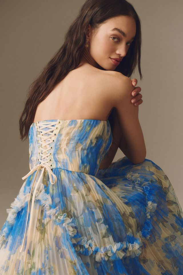 Hutch Strapless Bustier Maxi Dress #1