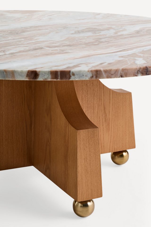 Perry Marble 36" Coffee Table #2