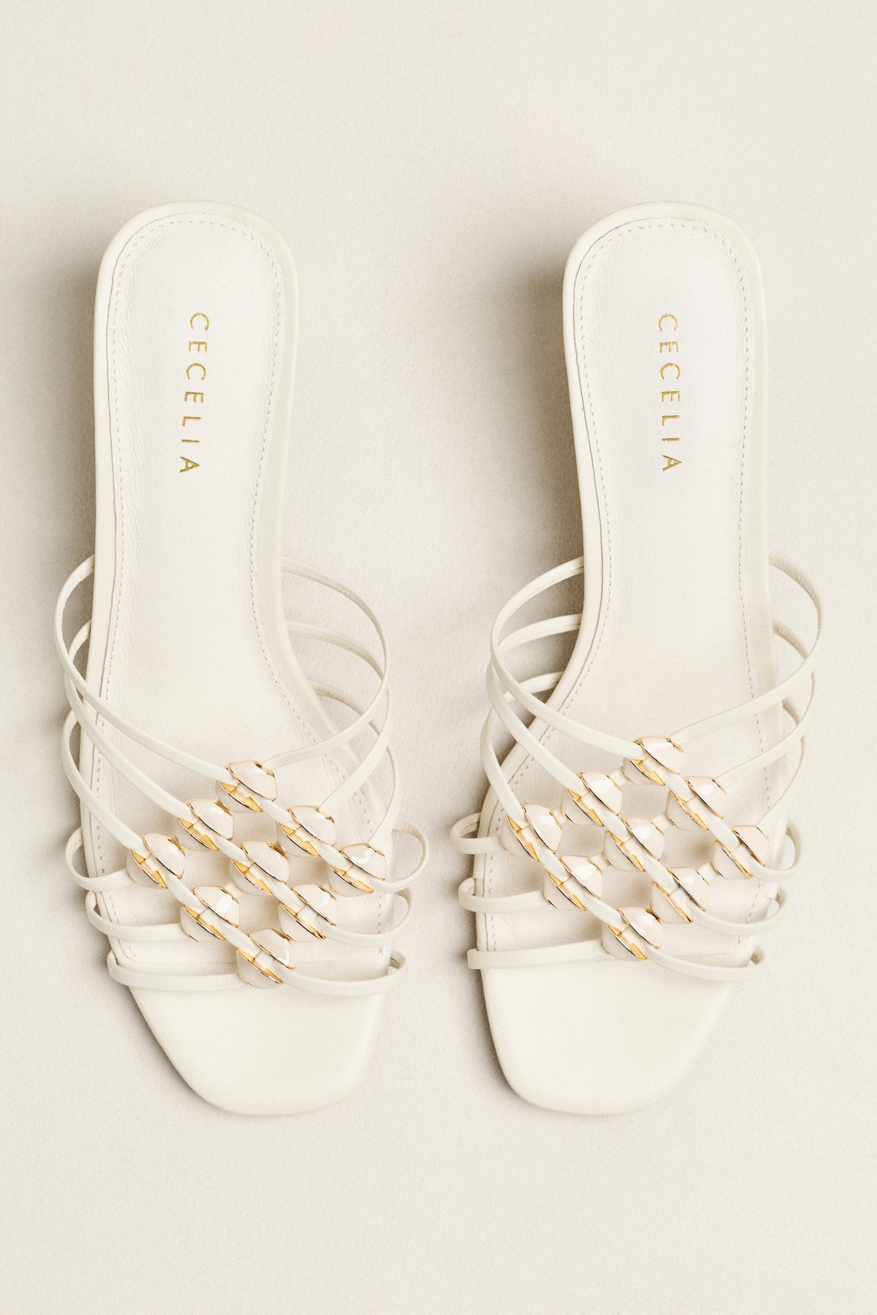 Cecelia New York Pearl Strappy Heeled Sandals