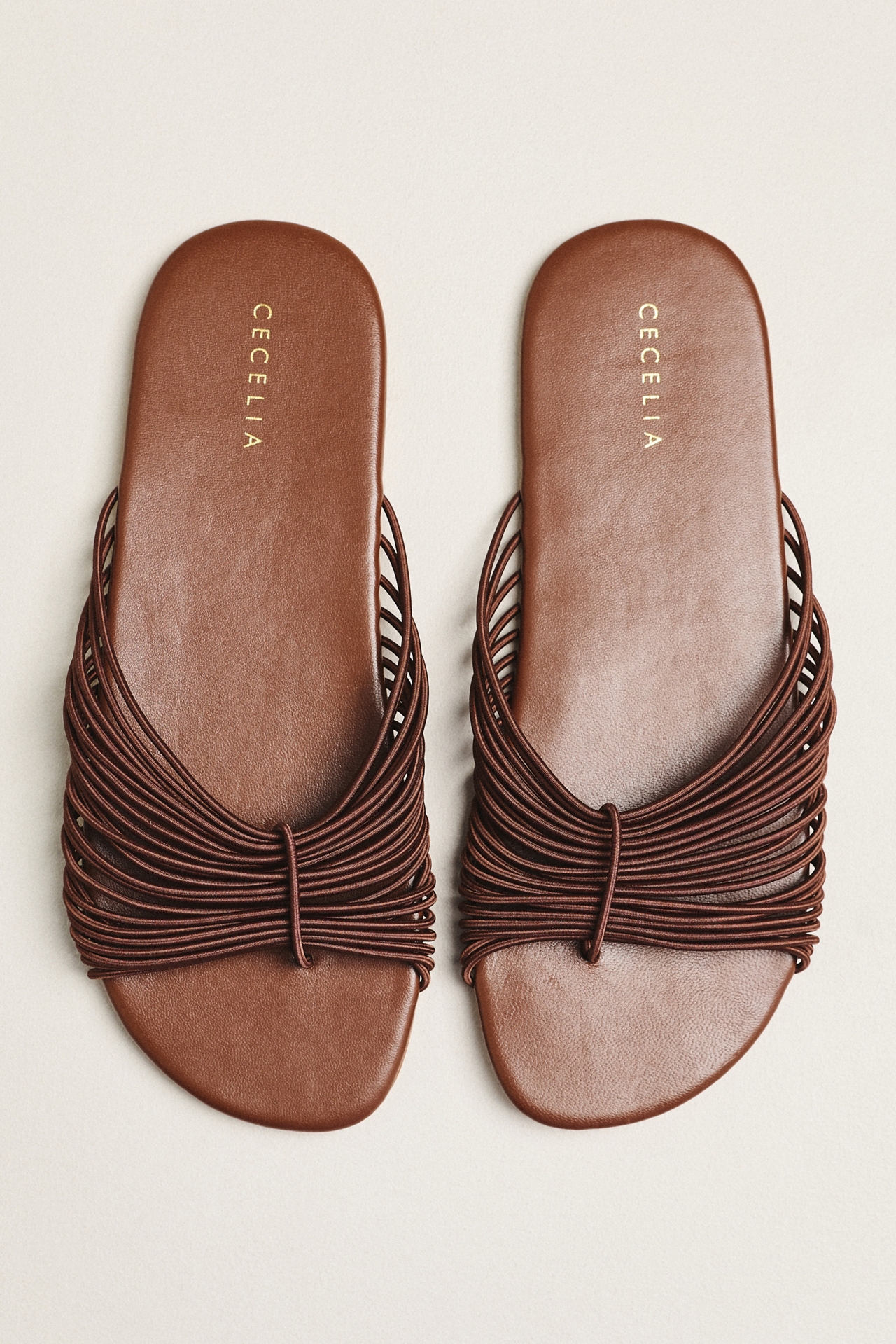 Cecelia New York Lipstick Slider Sandals