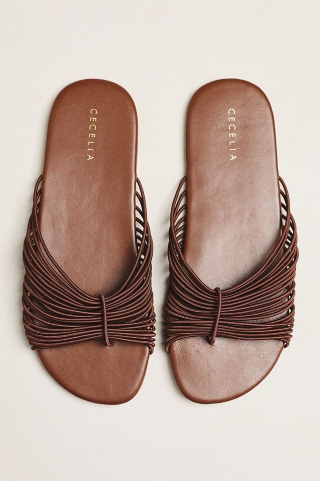 Cecelia New York Lipstick Slider Sandals #1