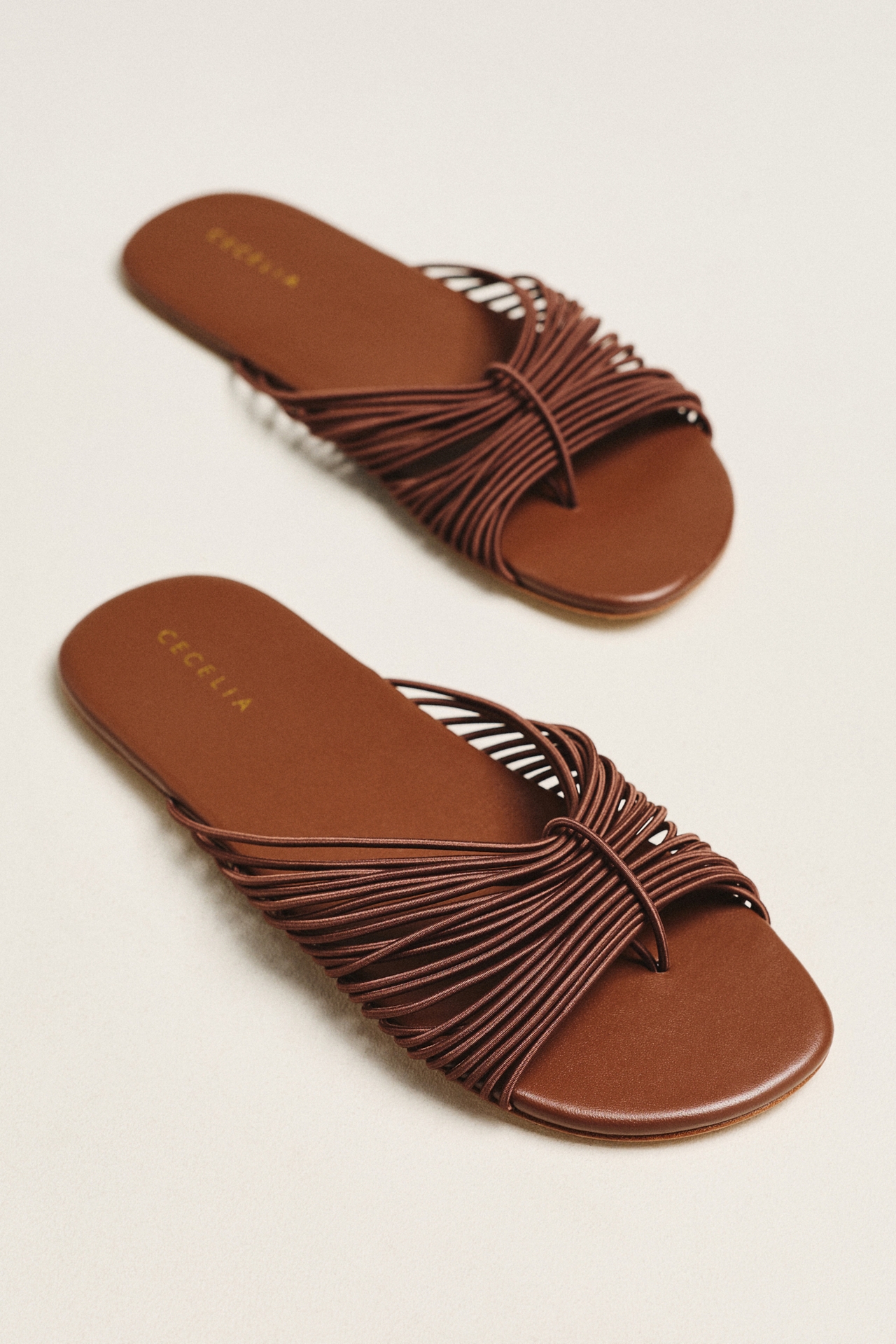 Cecelia New York Lipstick Slider Sandals