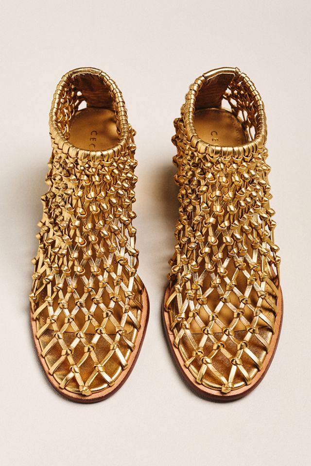 Cecelia New York Never Metallic Woven Boots #1