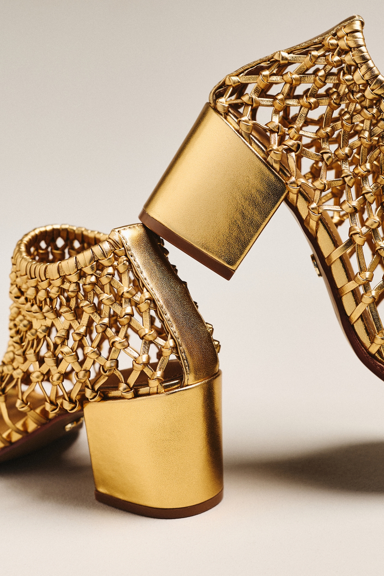 Cecelia New York Never Metallic Woven Boots