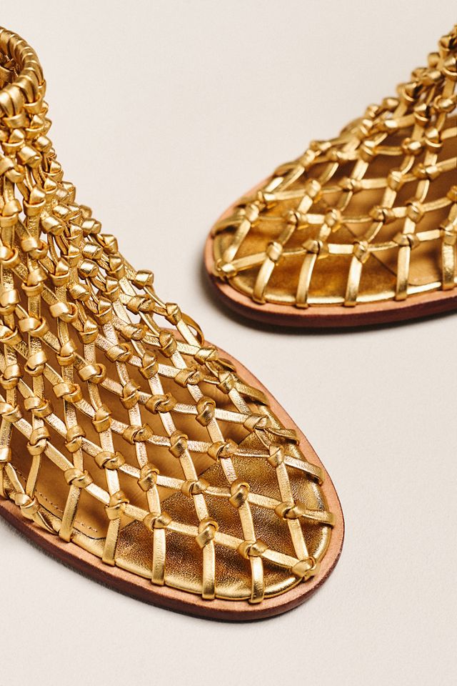 Cecelia New York Never Metallic Woven Boots #3