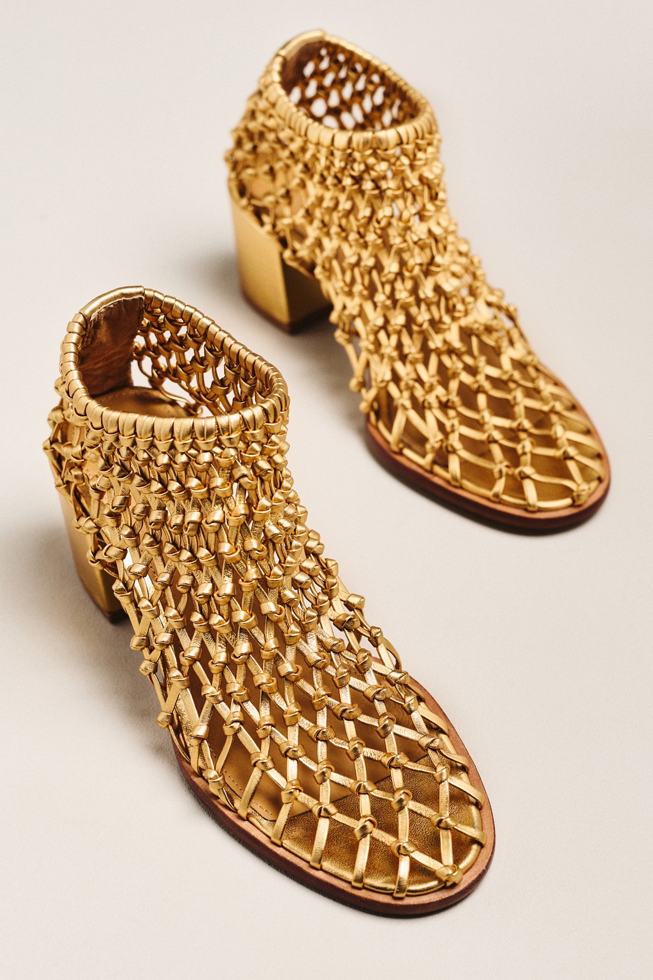 Cecelia New York Never Metallic Woven Boots
