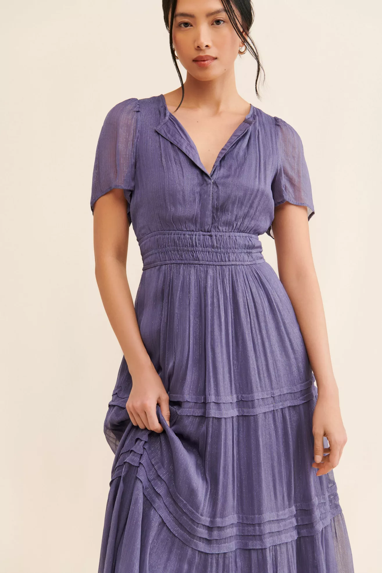 The Somerset Maxi Dress: Lurex Edition